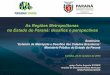 As Regiões Metropolitanas no Estado do Paraná: desafios e 