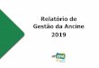 Relatório de Gestão da Ancine 2019