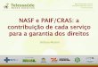 NASF e PAIF/CRAS: a contribuição de cada serviço para a 