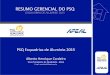 RESUMO GERENCIAL DO PSQ - AFEAL