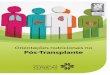 Orientações nutricionais no Pós-Transplante