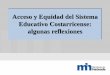 Acceso y Equidad del Sistema Educativo Costarricense 