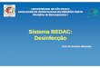 Sistema BEDAC: Desinfecção
