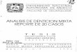 TESIS: ANALISIS DE DENTICION MIXTA REPORTE DE 20 CASOS