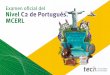 Examen oficial del Nivel C2 de Portugués. MCERL