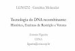 Tecnologia do DNA recombinante - Moodle USP: e-Disciplinas